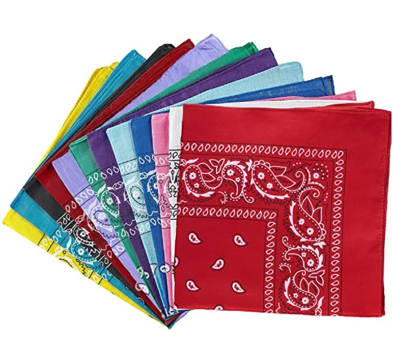 100% Cotton Paisley Bandana