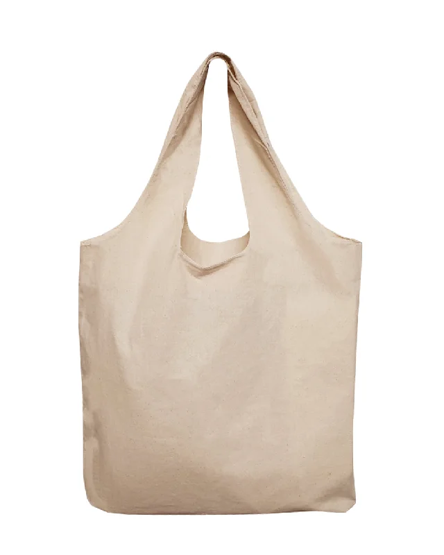 12 ct Large 100% Soft Cotton Stow-N-Go Tote Bag - By Dozen