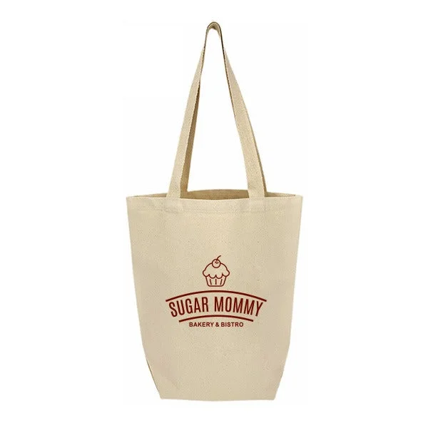 12 Oz. Canvas Tall Grocery Tote Bag - 15 x 17 x 6 (Q601211)