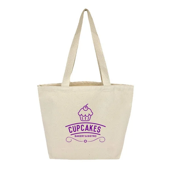 12 Oz. Canvas Wide Grocery Tote Bag - 18 x 14 x 6 (Q501211)