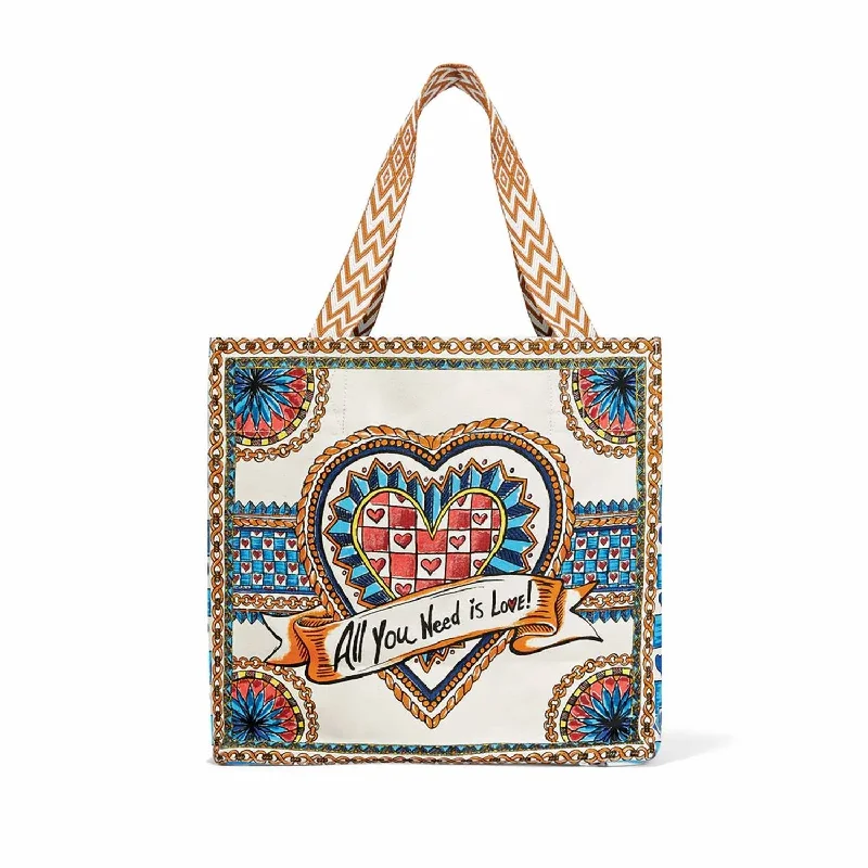 Believe In Love Tote Bag In Multi