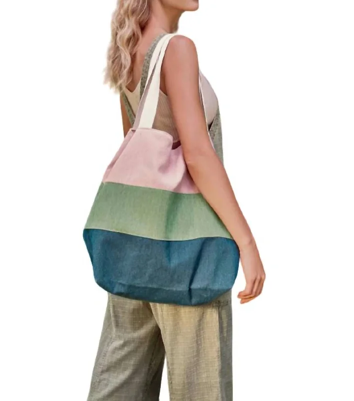 Boho Bag In Petal/sage/racing Green