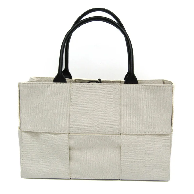 Bottega Veneta Arco  Canvas Tote Bag (Pre-Owned)