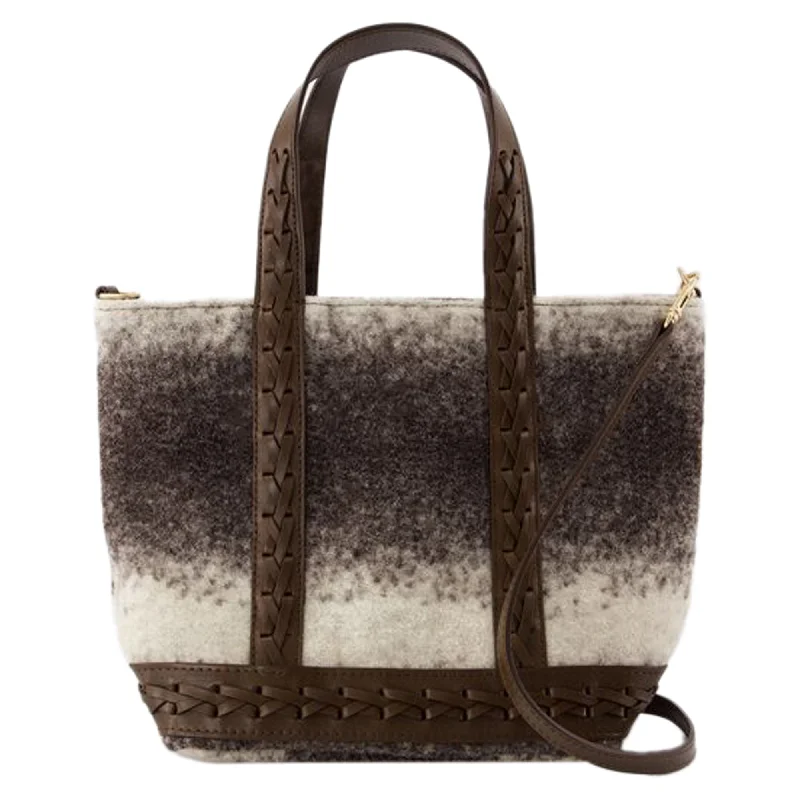 Cabas S Shopper Bag - Vanessa Bruno - Wool - Brown