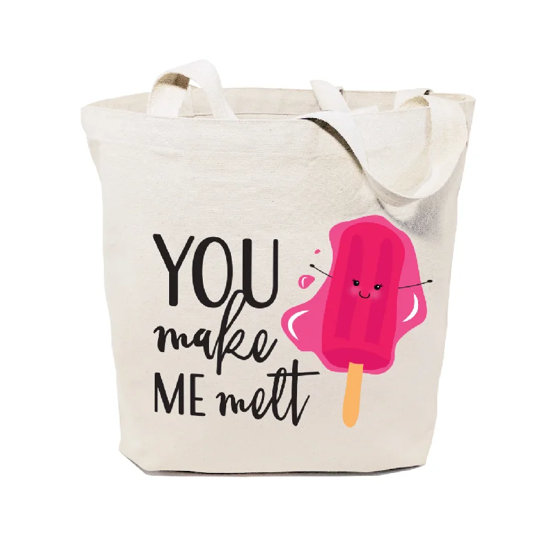 You Make Me Melt Cotton Canvas Tote Bag