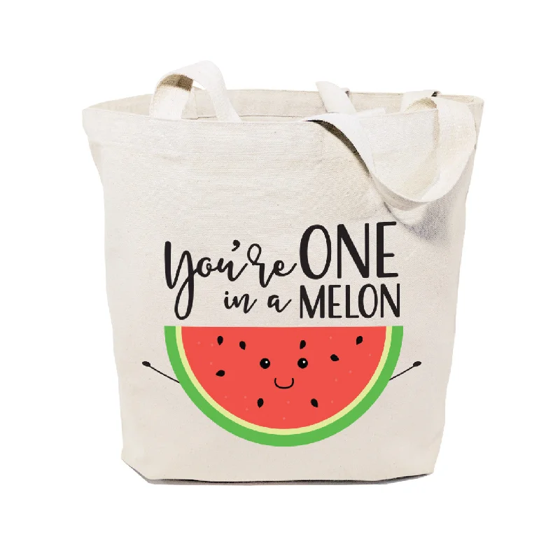 You're One in a Melon Cotton Canvas Tote Bag