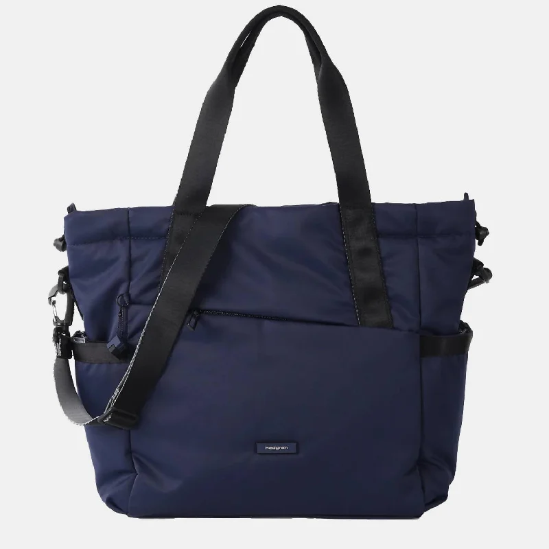 Galactic Shoulder Bag/tote In Navy Cosmos