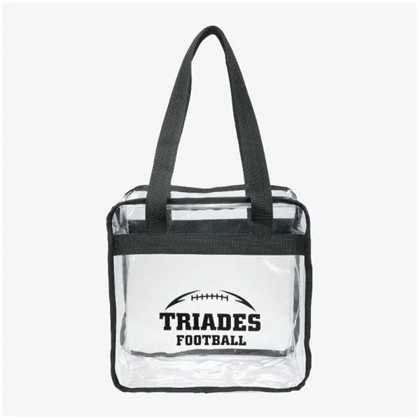 Game Day Clear Zippered Safety Tote (Q819111)