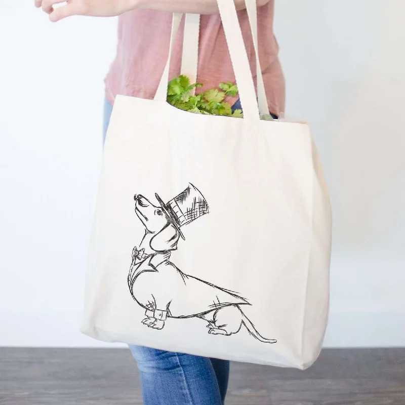 George - Dapper Dachshund - Tote Bag