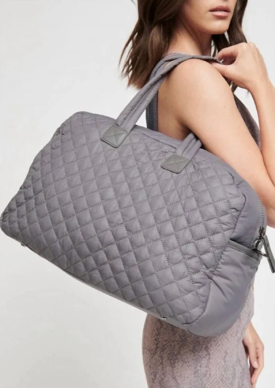 Getaway Duffle Bag In Taupe Gray