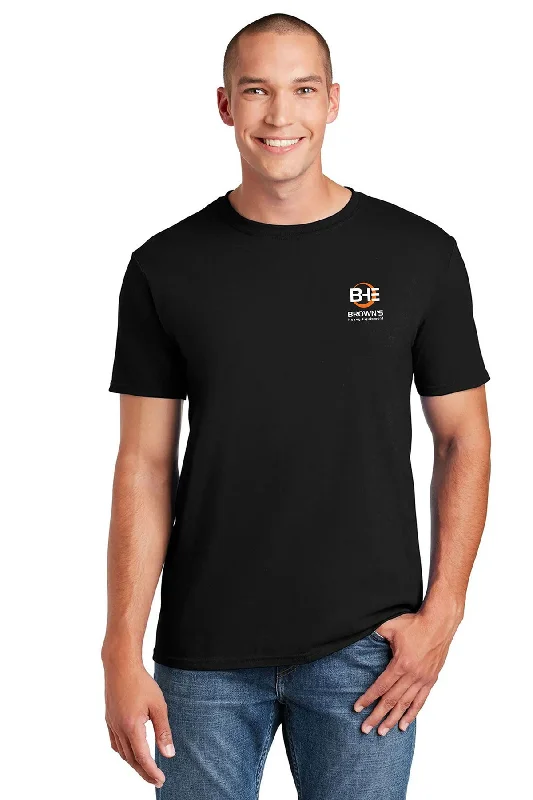 Gildan Softstyle T Shirt, Black [Brown's Heavy Equipment, Inc.]