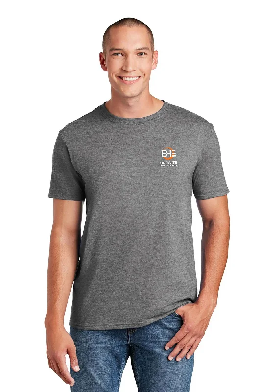 Gildan Softstyle T Shirt,Graphite Heather [Brown's Heavy Equipment, Inc.]