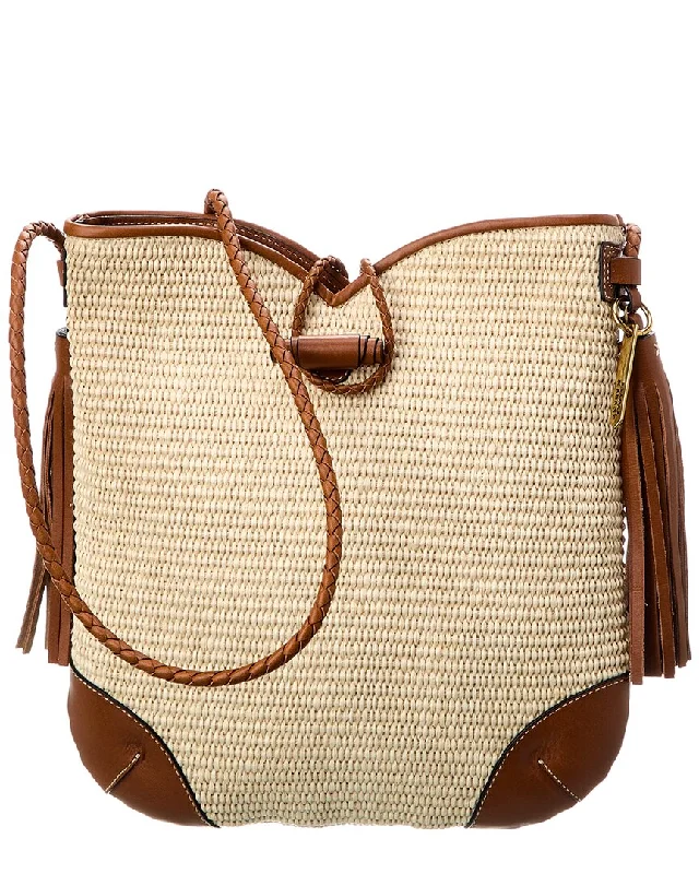 Isabel Marant Tyag Straw & Leather Tote