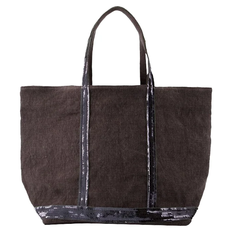 L Shopper Bag - Vanessa Bruno - Linen - Black