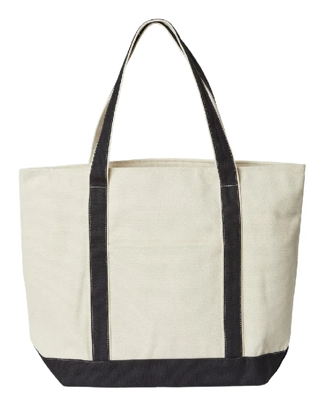 Liberty Bags 8873 XL Zippered Cotton Canvas Resort Tote