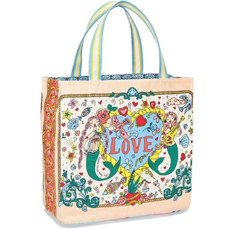 Mermaid Tote Bag In Multi