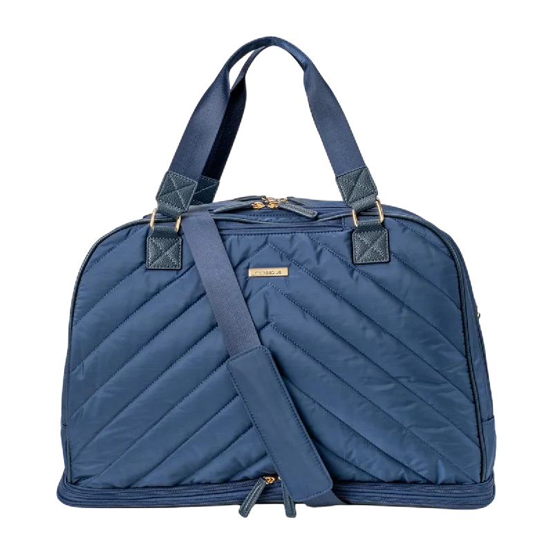 MinkeeBlue Puffer Duffle Bag