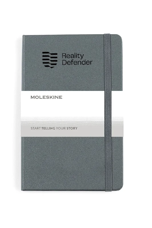 Moleskine Hard Cover Ruled Medium Notebook, Slate Grey [Reality Defender]