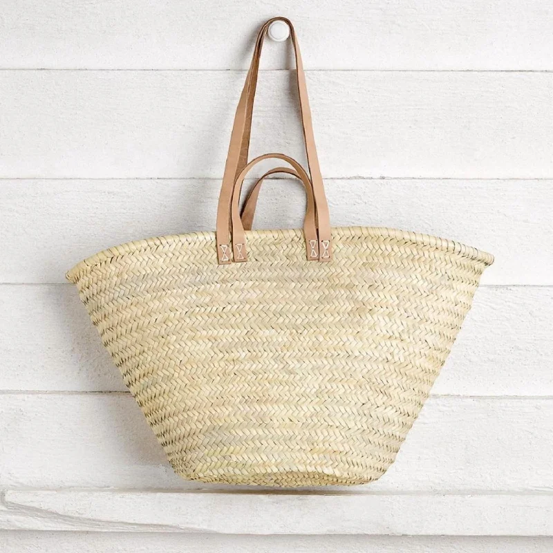 Moroccan Woven Tote In Natural