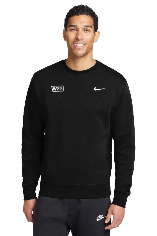 Nike Club Fleece Crew, Black [Ware2Go]