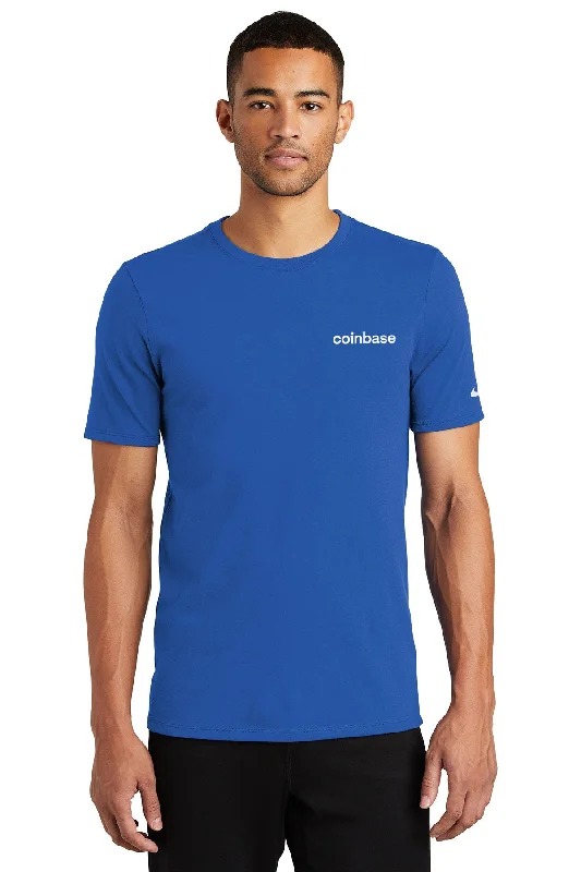 Nike DriFIT Tee, Rush Blue [Coinbase]