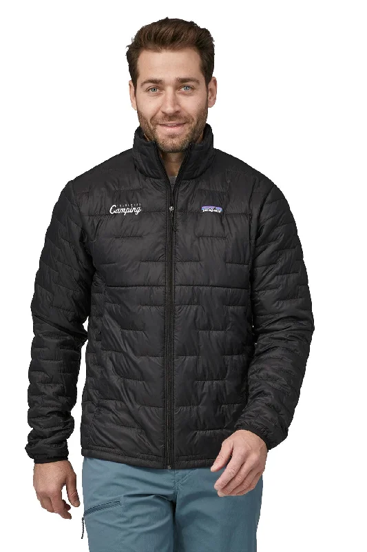 Patagonia Mens Micro Puff Jacket, Black [Trademark Camping]