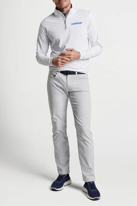 Peter Millar Quarter Zip, White [Coinbase]