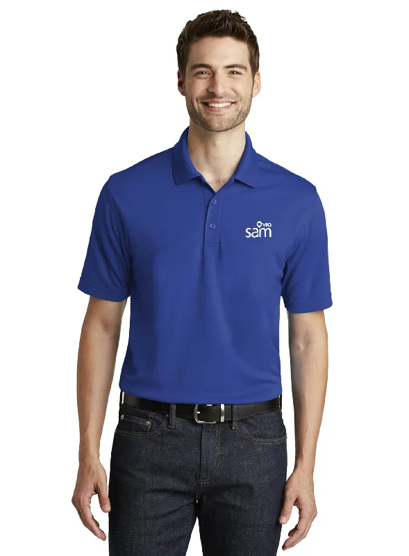 Port Authority Dry Zone UV Micro-Mesh Polo, True Royal [Via Transportation / Sioux Area Metro]