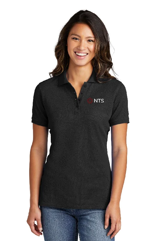 Port & Company Ladies Ring Spun Polo, Jet Black [NexTech Solutions]