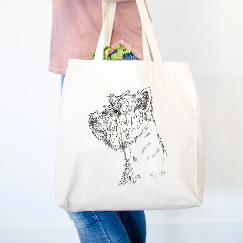 Profile West Highland Terrier  - Tote Bag