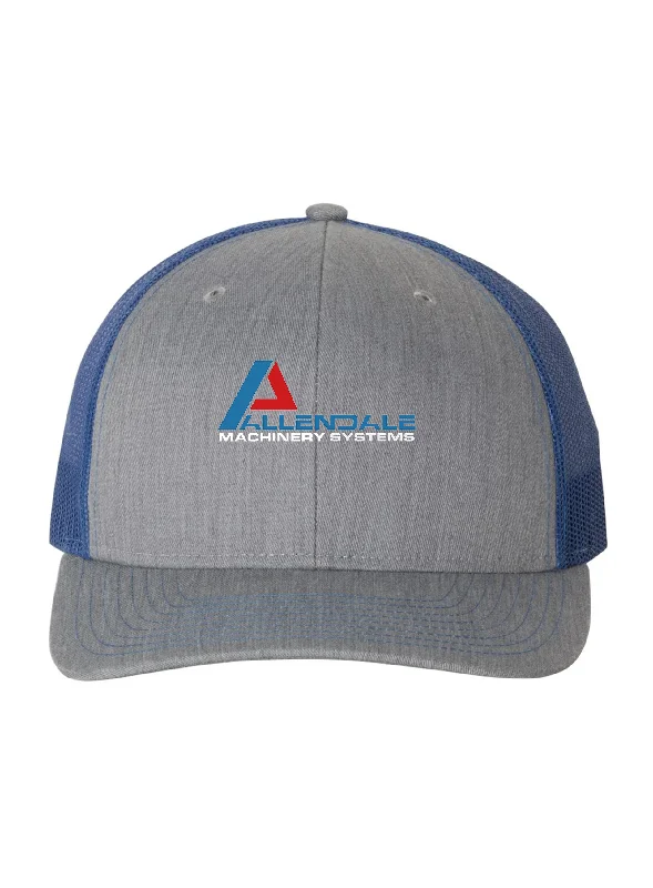 Richardson Snapback Trucker Cap, Heather Grey Royal [Allendale Machinery Systems]