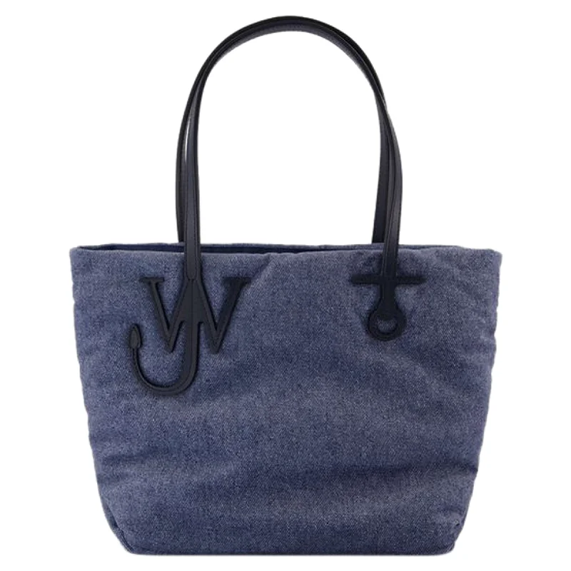 Small Puffy Anchor Shopper Bag - J.W. Anderson - Polyester - Blue