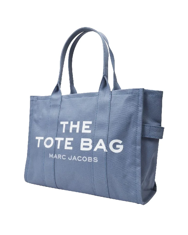 The Large Tote Bag in Blue Canvas