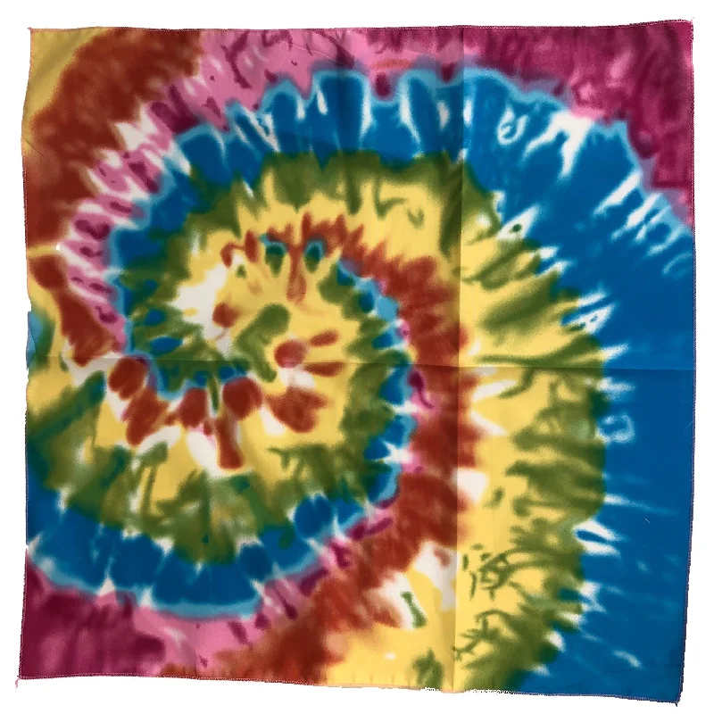 Tie Dye Pattern Cotton Bandanas