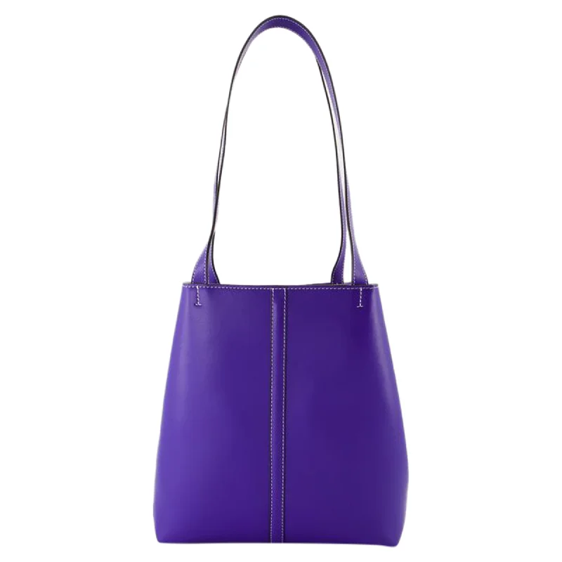 Tote Pm Shopper Bag - Vanessa Bruno - Leather - Blue