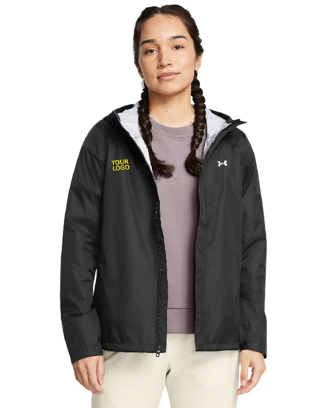 Under Armour Ladies Cloudstrike 2.0 Custom Jackets, Black/ White