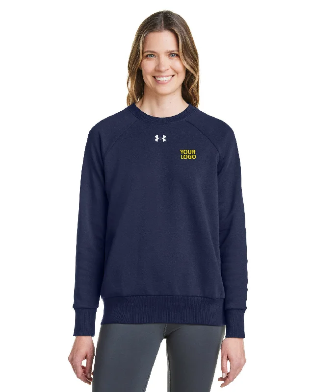 Under Armour Ladies Rival Fleece Custom Sweatshirts, Medium Navy