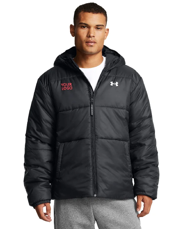 Under Armour Mens LW Custom Insulated Jackets, Black