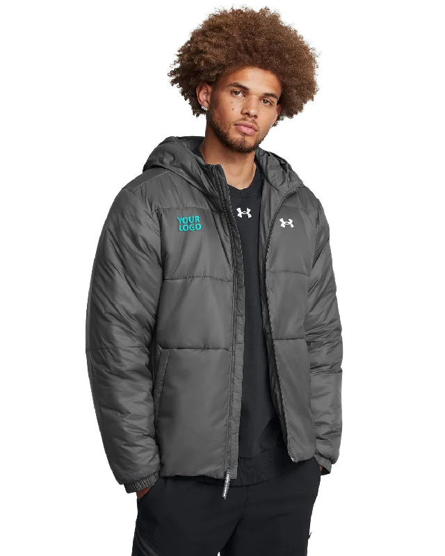 Under Armour Mens LW Custom Insulated Jackets, Castle Rock