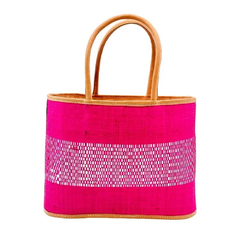 Women's Wynwood Straw Basket Bag Handbag In Fuchsia