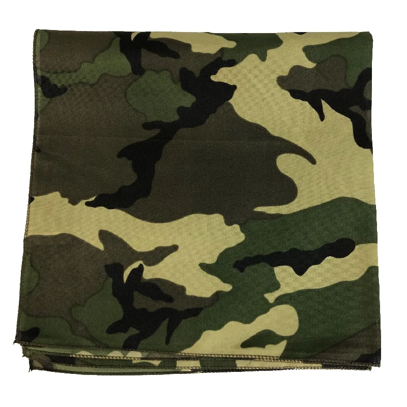 Woodland Camouflage Pattern Cotton Bandanas