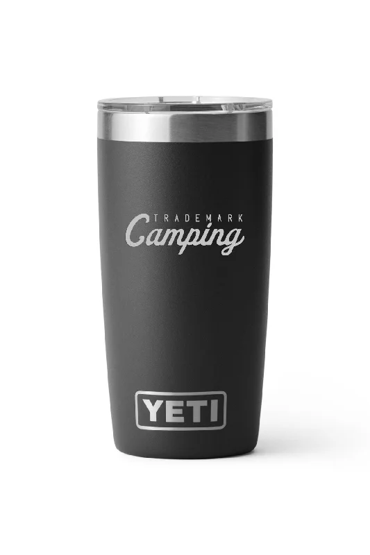 YETI 10 oz Tumblers with Magslider Lid, Black [Trademark Camping]