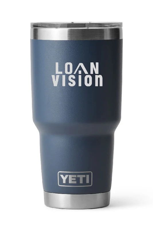 YETI 30 oz Tumbler with Magslider Lid, Navy [Loan Vision]