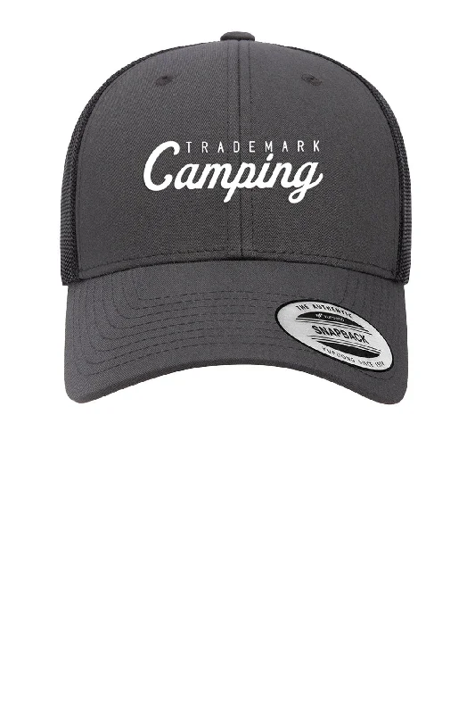 Yupoong Classic Low Profile 2-Tone Trucker Cap, Charcoal/ Black [Trademark Camping]