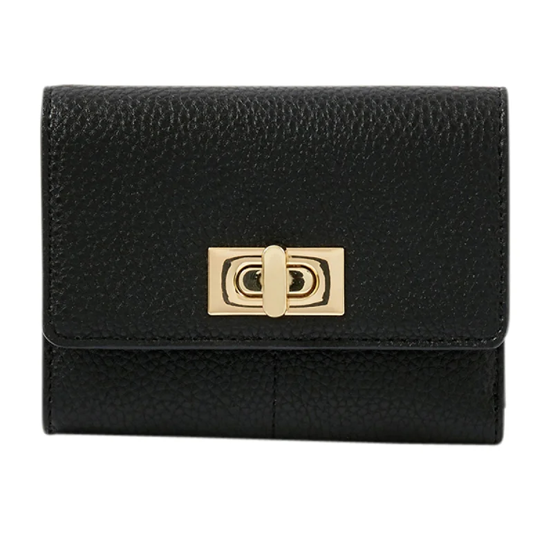 Accessorize London Women's Faux Leather Sandra Wallet - Black