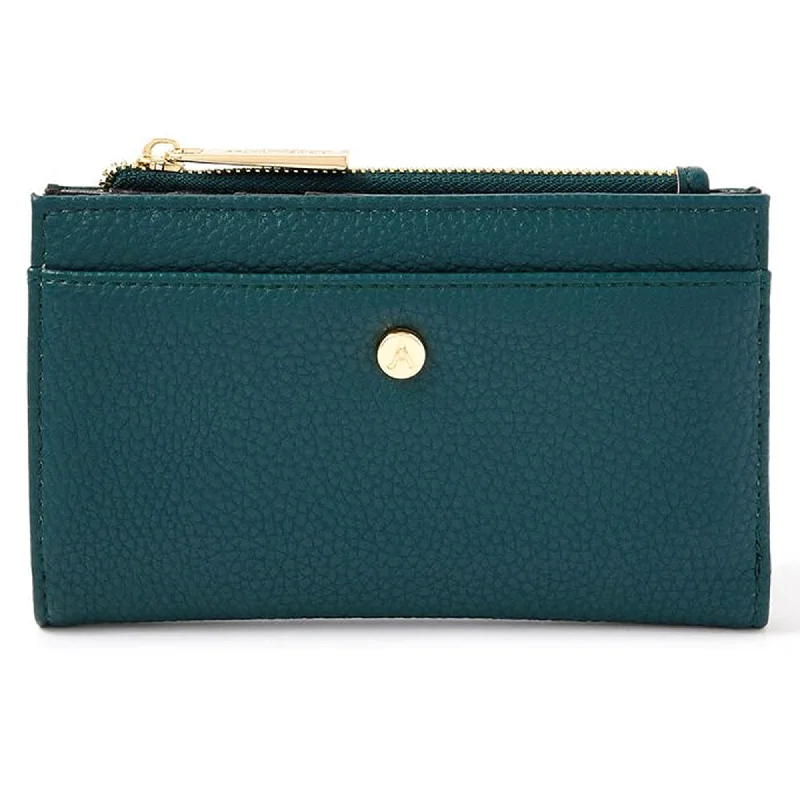 Accessorize London Women's Faux Leather Teal Medium Slimline Wallet