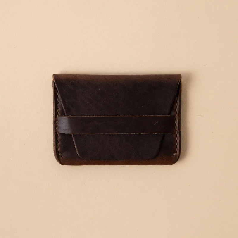 Brown Chromexcel Flap Wallet