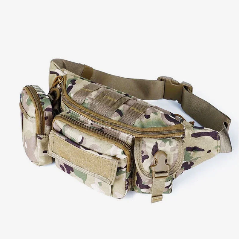 Camouflage Tactical Crossbody Bag Wear Resistant Hip Belt Waist Pack