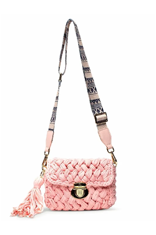 Crochet Crossbody Pink