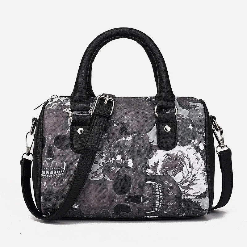 Funny Skull Tote For Women Holiday Party Crossbody Bag